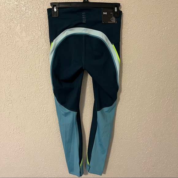 Under Armour Women’s UA fly fast HeatGear compression tights, small, teal blue - Picture 2 of 8